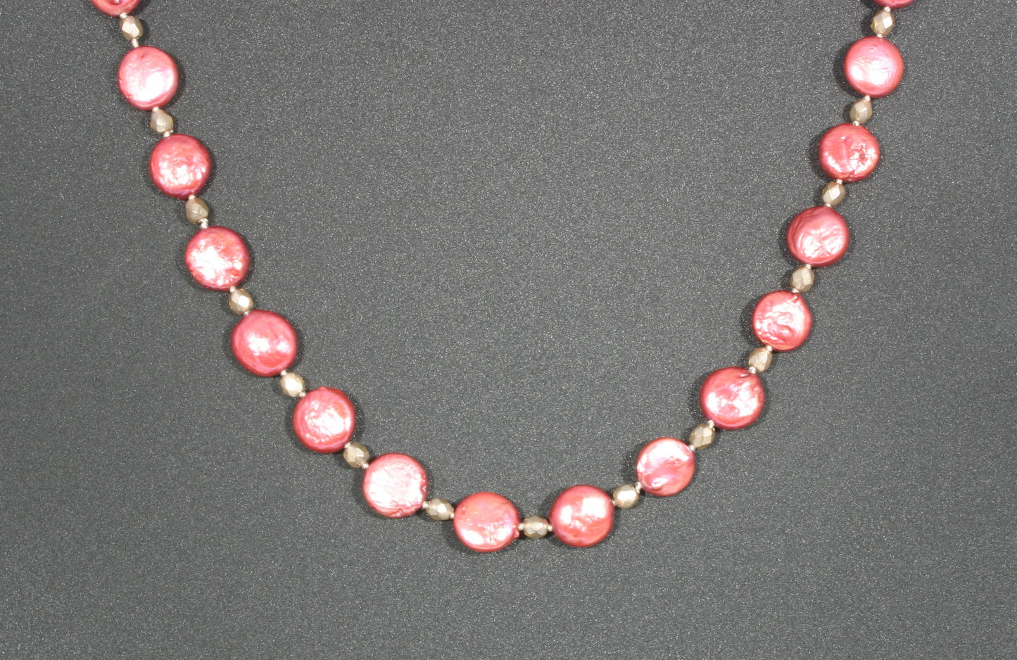 "Pink Iridescence" Fresh Water Pearl Necklace