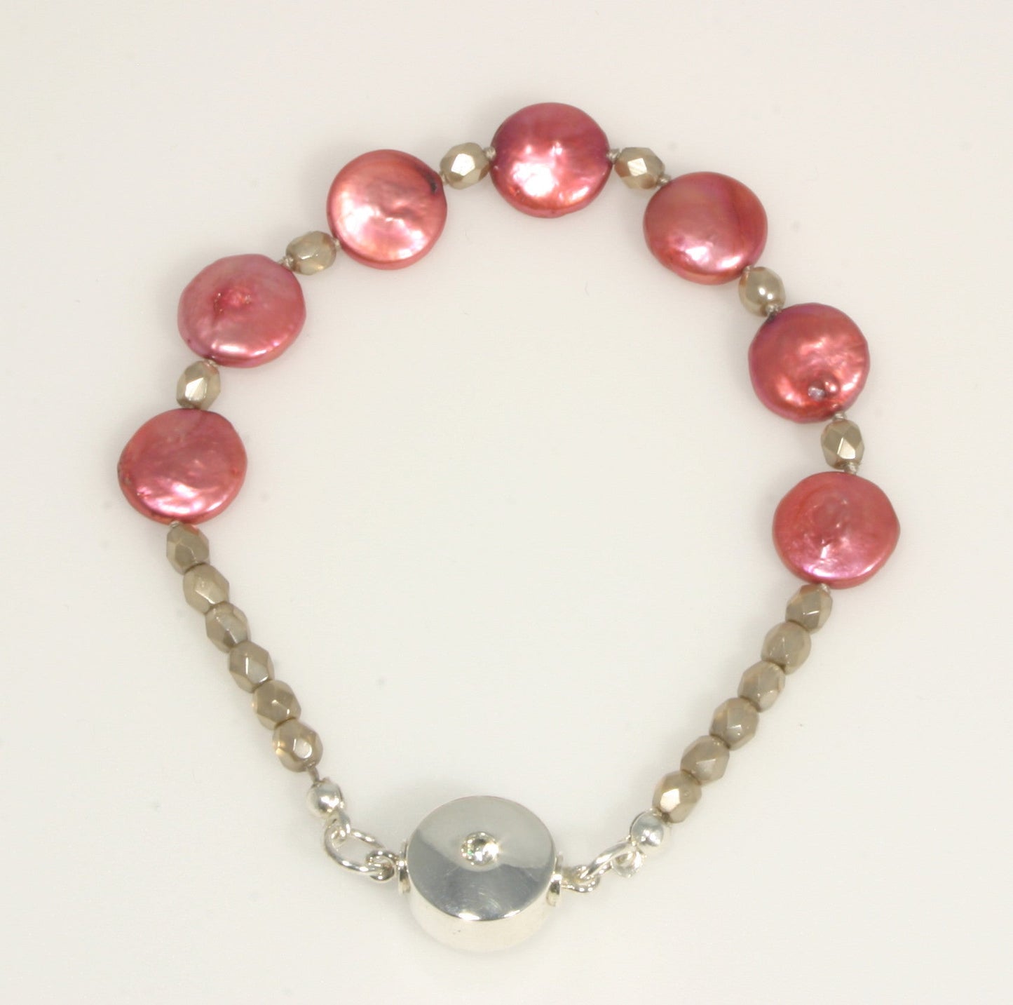 "Pink Iridescence" Fresh Water Pearl Necklace