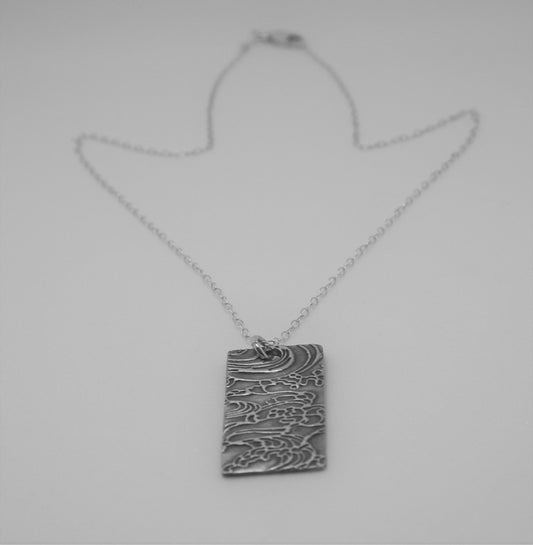 "Make A Scene" Silver and Sterling Silver Necklace