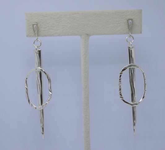 "O Fork!" Sterling Silver Earrings