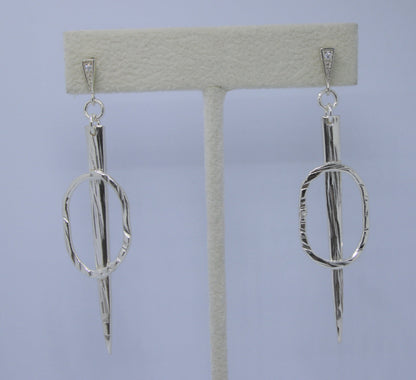 "O Fork!" Sterling Silver Earrings