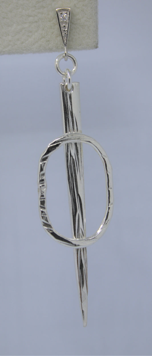 "O Fork!" Sterling Silver Earrings