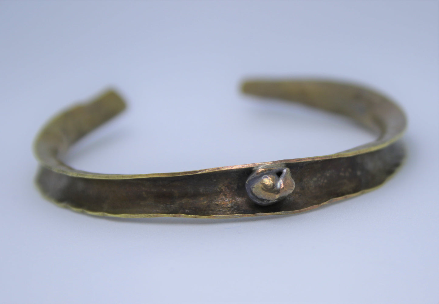 "Wave To Me" Brass Bracelet