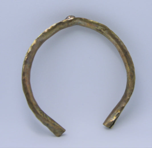 "Wave To Me" Brass Bracelet