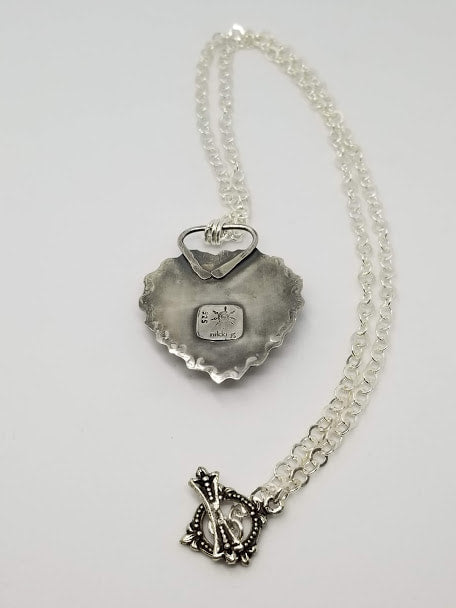 "Take a Piece of My Heart" Sterling Necklace