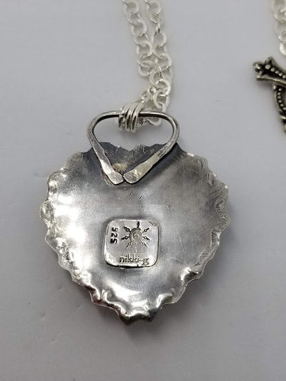 "Take a Piece of My Heart" Sterling Necklace