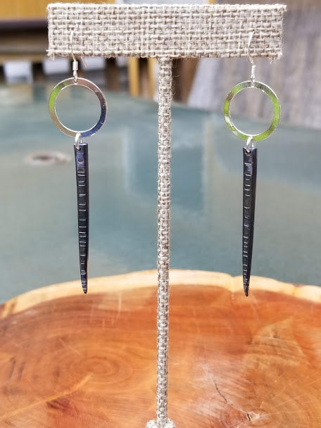 "Feeling Spiky" Sterling Silver Earrings