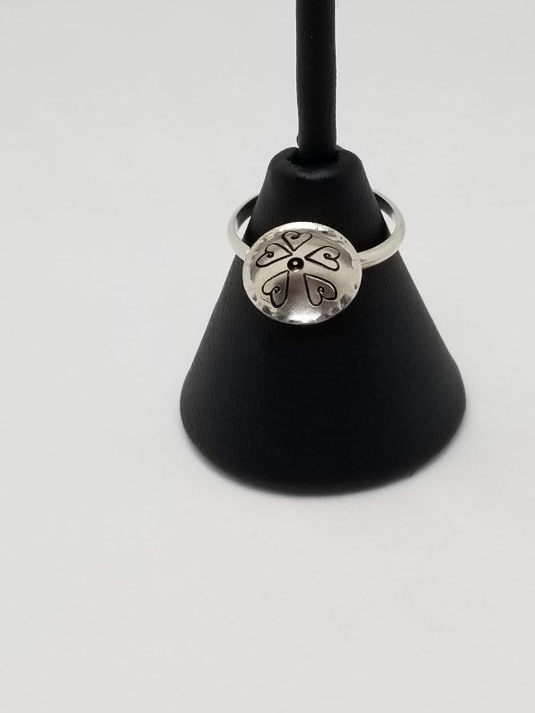 "All Around Love" Sterling Silver Heart Ring