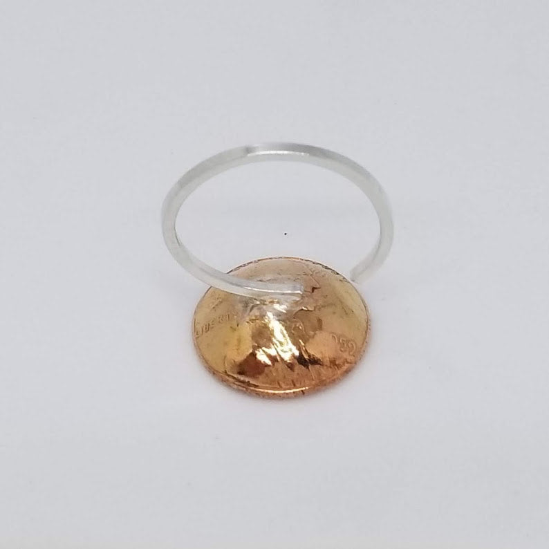 "Penny For Your Thoughts" Sterling-Copper Ring