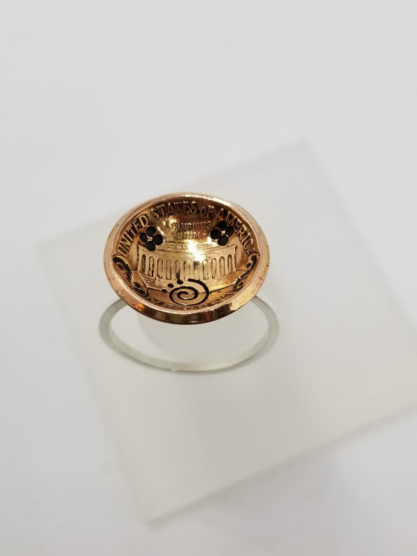 "Penny For Your Thoughts" Sterling-Copper Ring