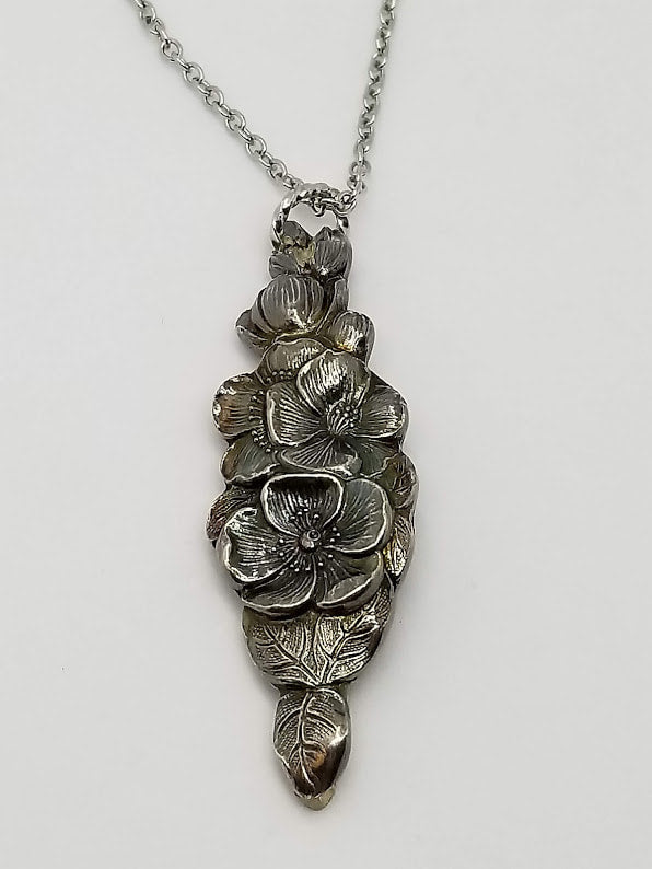 "Forking Swag" Plated and Stainless Necklace