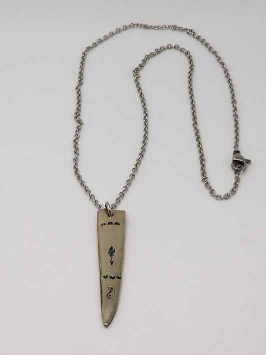 "Forking Follow" Plated Necklace