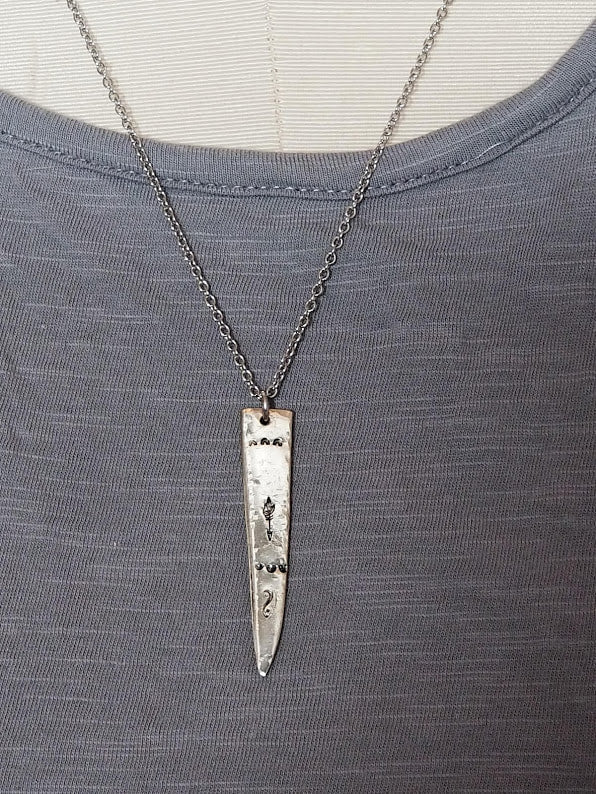 "Forking Follow" Plated Necklace