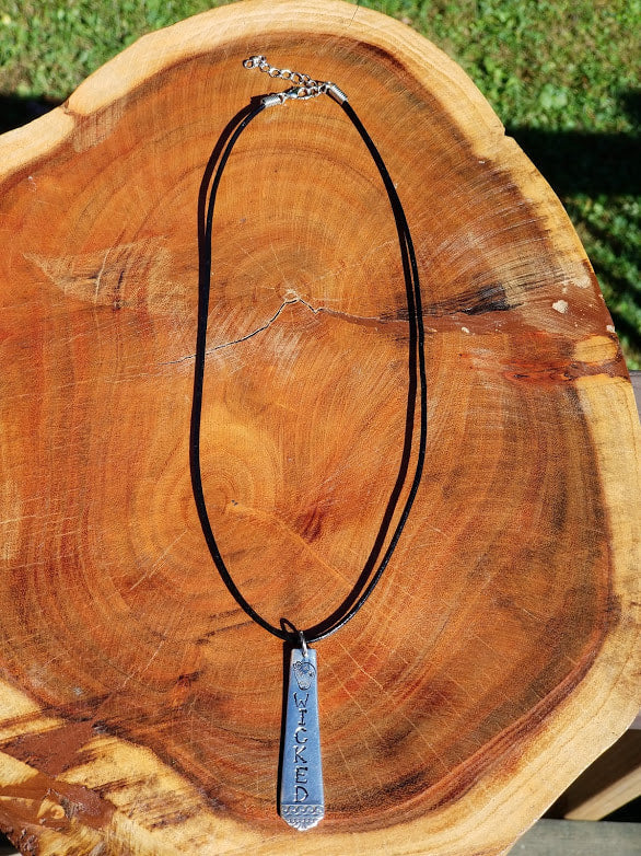 "Wickedly Wonderful" Leather Necklace