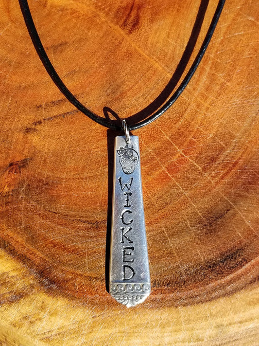 "Wickedly Wonderful" Leather Necklace