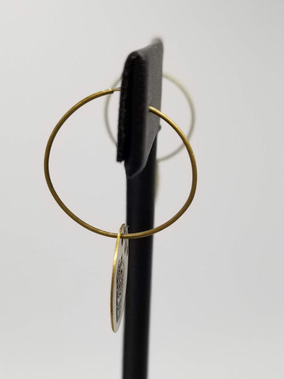 "Skully's" Halloween Brass Earrings