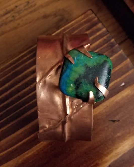 "Island Waters" Copper Cuff Bracelet