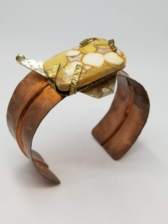 "Ocean Jasper" Copper Cuff