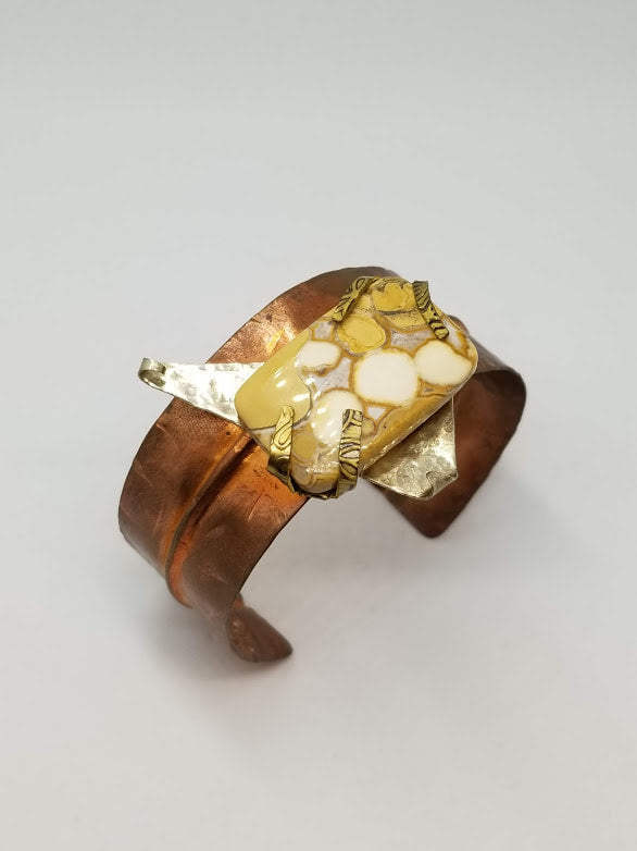 "Ocean Jasper" Copper Cuff