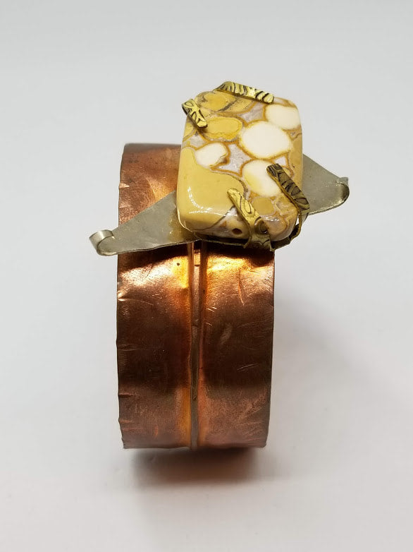 "Ocean Jasper" Copper Cuff