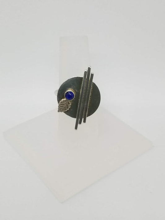 "Modern Lapis" Sterling Silver Ring