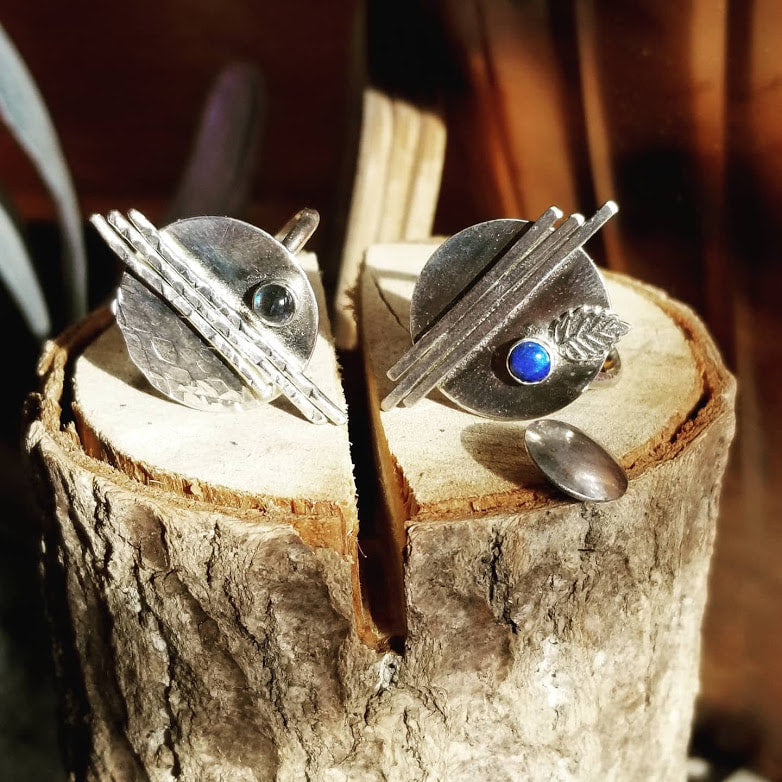 "Modern Lapis" Sterling Silver Ring