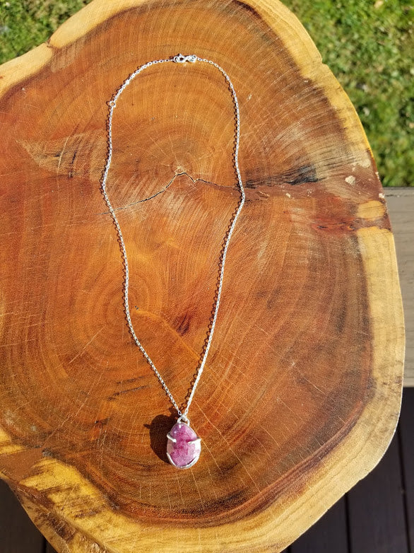 "Ruby-licious" Sterling Silver Necklace