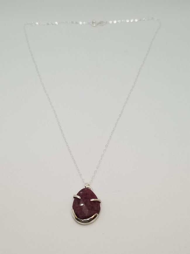 "Ruby-licious" Sterling Silver Necklace