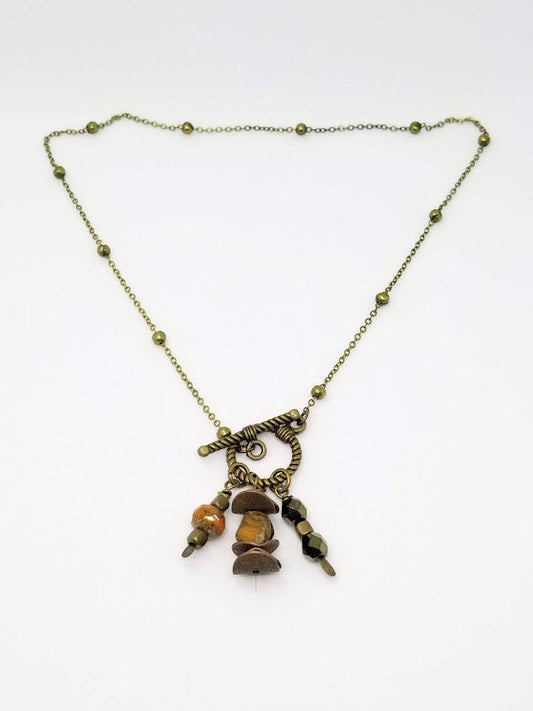 "Sunset" Brass Necklace