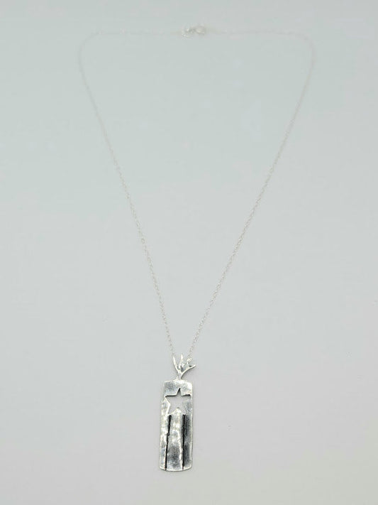 "Light My Fire" Sterling Silver Necklace