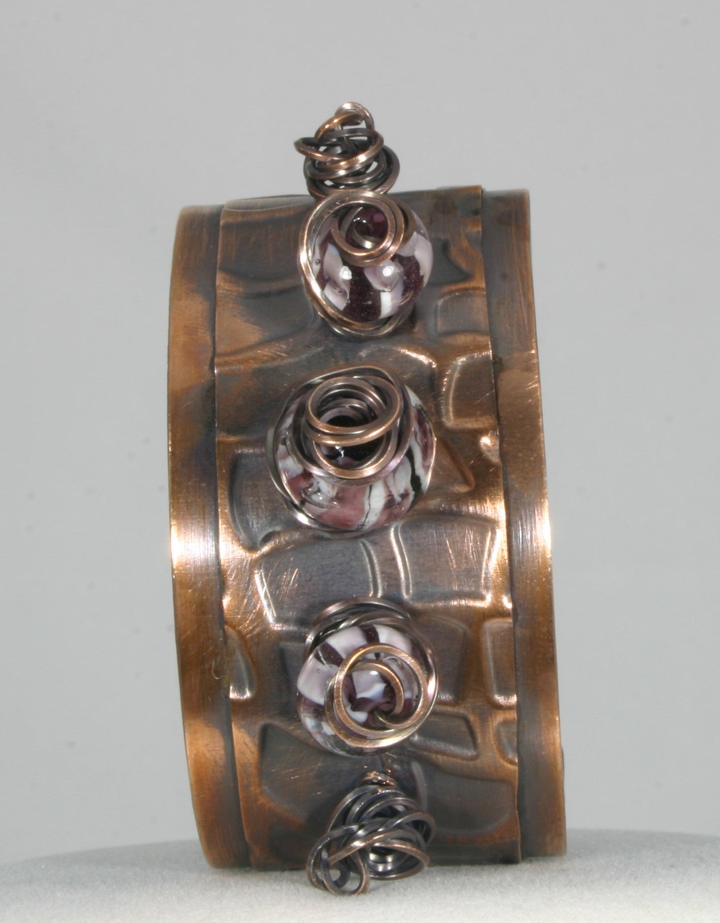"All In A Row" Copper Cuff Bracelet