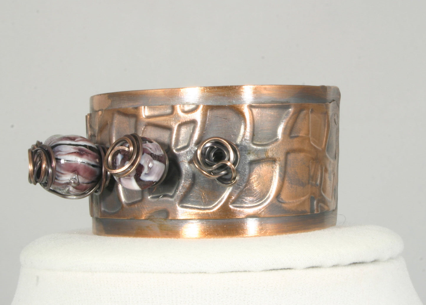 "All In A Row" Copper Cuff Bracelet