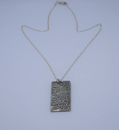 "Make A Scene" Silver and Sterling Silver Necklace