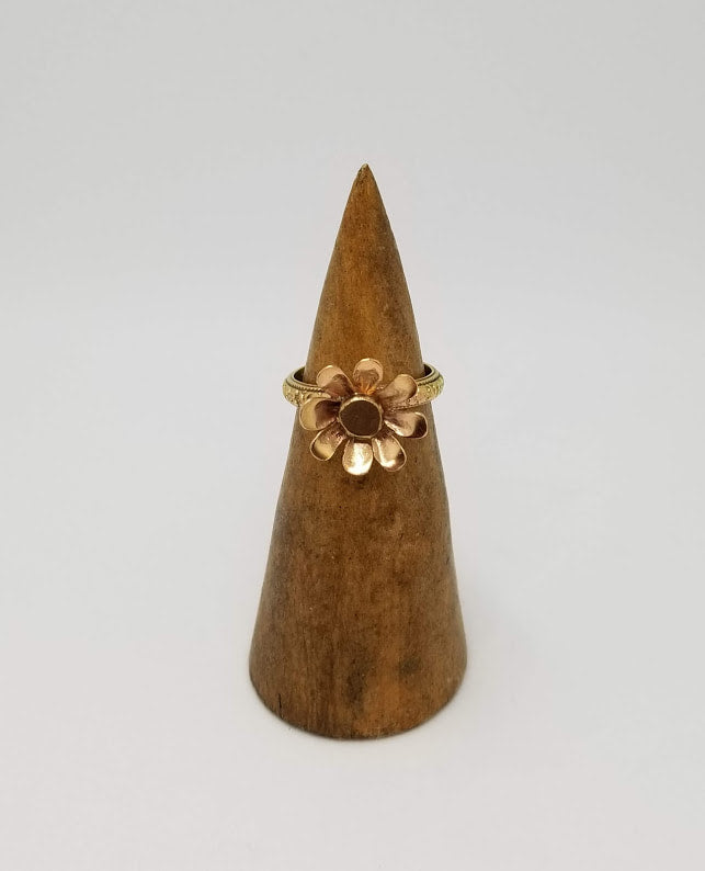 "Flower Child" Brass Ring