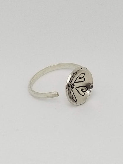 "All Around Love" Sterling Silver Heart Ring