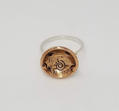 "Penny For Your Thoughts" Sterling-Copper Ring