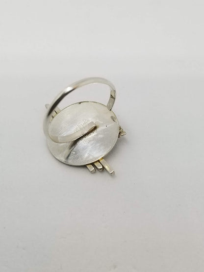 "Modern Lapis" Sterling Silver Ring
