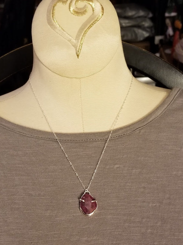 "Ruby-licious" Sterling Silver Necklace