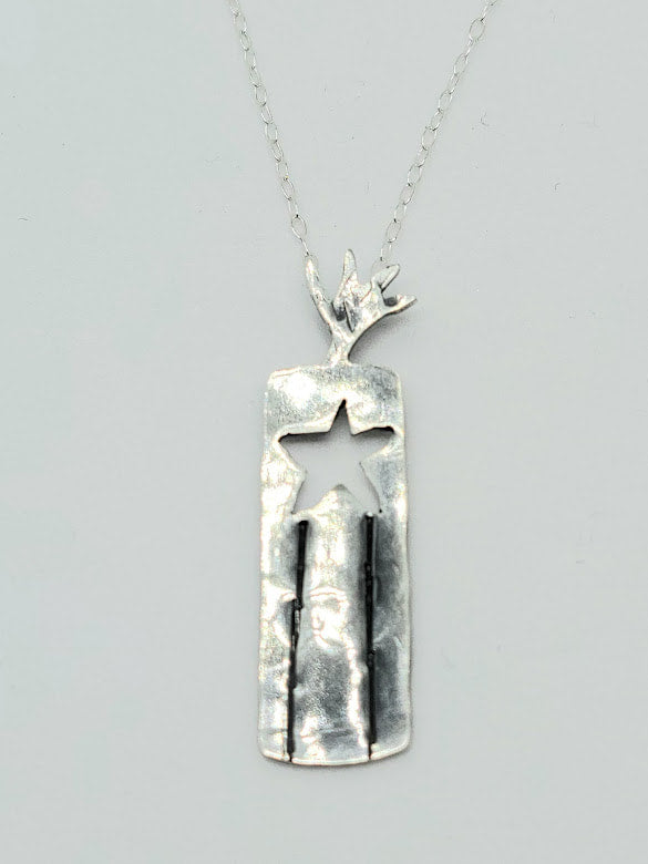 "Light My Fire" Sterling Silver Necklace