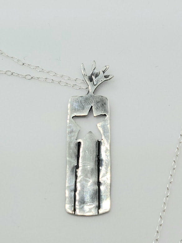 "Light My Fire" Sterling Silver Necklace