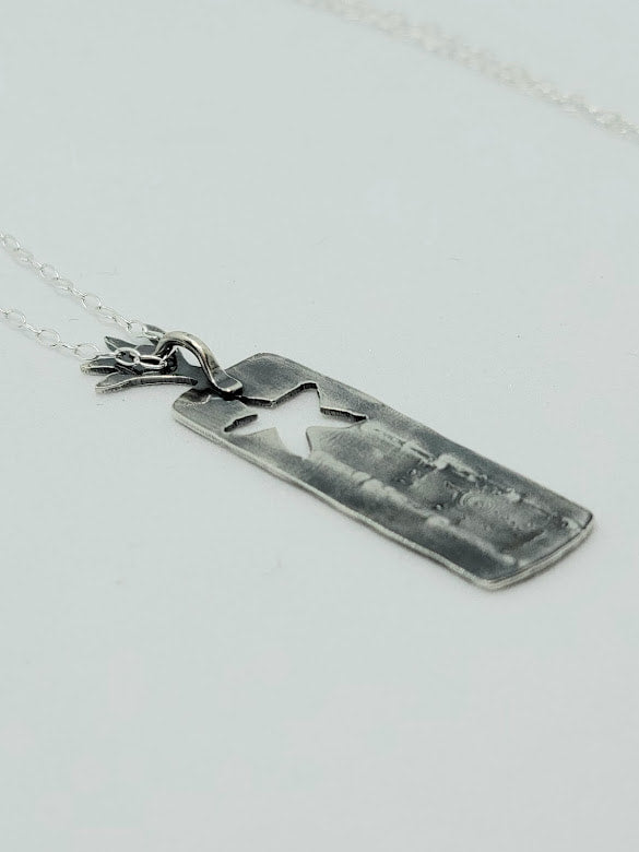 "Light My Fire" Sterling Silver Necklace